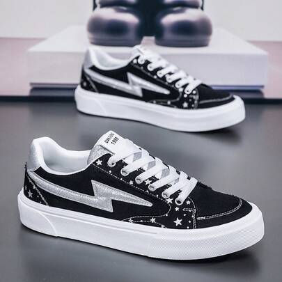 Zapatillas de lona de moda de verano para adolescentes, zapatos de hombre, elegantes y versátiles