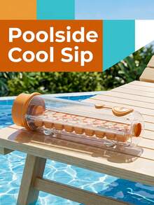 Space-Saving Square Ice Cube Mold, Easy Release Rotating Design Anti-Odor, Aesthetic Ice Tray, Suitable For Freezer, Bartender Use, Leak-Proof Ice Cube Tray, Perfect For Summer Picnic Cold Drinks, Camping Essential, Kitchen Gadget, Party Supplies - Ice Cubes - View 7