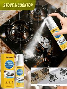 jakehoe Multi-Purpose Foam Cleaner, Removes Kitchen Surface Grease, Cleans Daily Dirt On Kitchen Utensils, Keeps Kitchen Countertops Clean And Organized, Multi-Effect Cleaning For Kitchenware Stains And Grease, Dishwasher Cleaner, Multi-Effect Cleaning For Kitchen And Bathroom Stains, Daily Home Cleaning Agent (Randomly Sent New And Old Models) - Mix - View 4