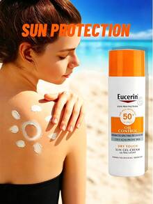 Eucerin 控油清爽防曬乳 SPF50+，敏感肌臉部與身體 UV 防護，50ml - 50ml - 查看 11