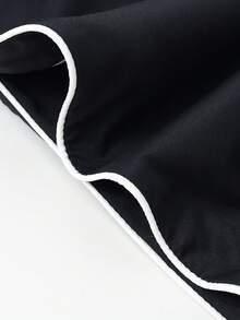 Tween Boys' Simple Exercise Sports Outdoor Straight Pants For Spring And Autumn - Black - View 7