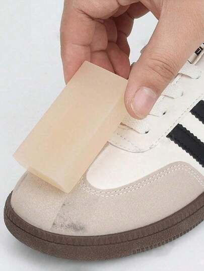 1/2/3pcs Portable Suede Shoe Cleaner Eraser, No Water Needed, Easy To Carry, Suitable For Cleaning Velvet, Leather, Slippers And White Shoes, Dry Clean Stain Removal, Essential Shoe Care Eraser For Travel, Perfect For Sneaker Enthusiasts, Women's Car Accessories, Kitchen And Other Occasions, Ideal Summer Vacation Gift