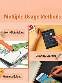 Customized Text LOGO Cute Carrot Shaped Stylus Pen, Suitable For Touchscreen Devices, High Precision And High Sensitivity, Compatible With IPad, Smartphones, Android Devices And Tablets, Suitable For All Universal Touchscreen Devices - Multicolor - View 3