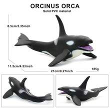 Large Realistic Solid PVC Plastic Ocean Animal Models - Shark, Prehistoric Sea Creatures, Megalodon, Whales Figurines, Decorations, Toys, Holiday Gifts - Multicolor - View 30
