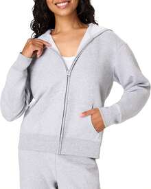 Hanes Sudadera con Capucha y Cierre Completa Ecosmart Chamarra de Calentamiento o Pista para Mujer - Ébano - Ver 10