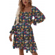 Estampado negro floral