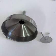 1 pieza Embudo de acero inoxidable, gran diámetro para cocina, filtración de aceite, pantalla de filtro, cuchara de filtración - Ver 11