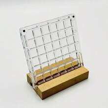 1PC 36 Grids Shell Storage Box Acrylic Square Transparent Seaside Beach Miniature Stone Specimen Display Mini Shell Storage Frame Desktop Storage Diamond Jewelry Box Handmade Gift Decoration Box DIY Storage Box Holiday Gift - Multicolor - View 4