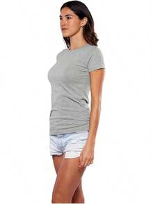 Alfani Playera Manga Corta para Mujer 3Pack, Cuello Redondo, 100% Algodon - Negro - Ver 4