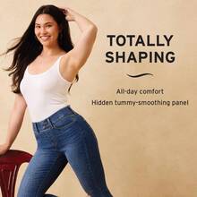 Signature by  Strauss & Co. Gold Label Corte de Bota Totalmente Moldeador Jeans Mujer - Point Bonita 5d - Ver 6