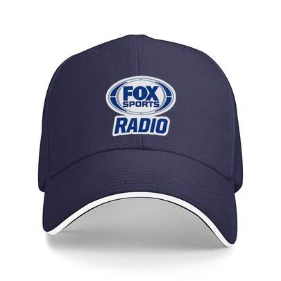 Sports Radio Trucker Hat - Adjustable Dad Cap Men & Women, Durable Polyester Baseball Cap With Black/White Design, Casual Sports Travel Hat