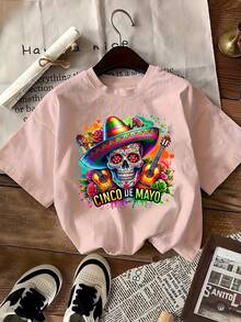 Camiseta del 5 de Mayo, Camiseta del Carnaval Mexicano, Regalo para las fiestas mexicanas, Camiseta Feliz 5 de Mayo, Camiseta Mexicana, Camiseta Feliz 5 de Mayo - Negro - Ver 8