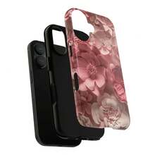 Funda de teléfono con diseño floral rosa: Diseño de flores 3D simuladas para iPhone, HONOR, , OPPO - Multicolor - Ver 2