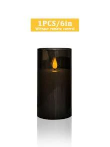 3件組無焰蠟燭燈，附定時遙控器，電池供電逼真蠟燭，適用於婚禮、情人節、聖誕節、萬聖節、母親節、求婚、生日、節日、派對 - 黑色-暖光 - 查看 16