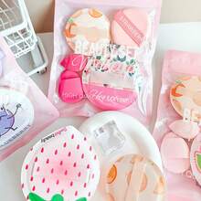 5pcs Thickened Marshmallow Powder Puff Set, Dry & Wet Dual Use, Non-Absorbent For Powder, Foundation And Cushion, Makeup Tools Suitable For All Skin Types - Multicolor - View 4