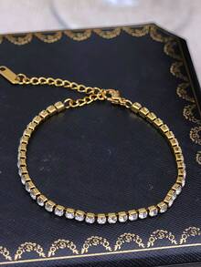 4pcs/Set/3pcs/1pc Gelang Mata Jahat Warna Emas | Set Gelang Mata Biru Enamel & Desain Kabel Terpilin untuk Perhiasan Fashion Kasual/Pesta Sehari-hari - Yellow Gold - View 5