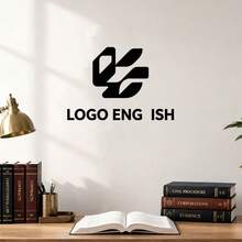 客製化 Logo 牆貼，極簡風格個性化牆面貼紙，適用居家、辦公室與店鋪裝飾，客製化商業招牌禮品，可自訂品牌展示，感恩節與聖誕節，防水客製化貼紙，客製化商業 Logo 牆面貼紙 - 風格C - 查看 4