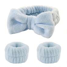 1 Set Cute Cow Horn Headband Funny Costume Hair Accessory Multi-Functional Face Washing Wristband Headband 3pcs - Multiple Styles - View 9