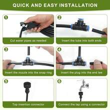 DIY Drip Irrigation Kit, Automatic Drip Irrigation System, 360° Flexible Garden Irrigation System, Garden Watering System, Adjustable Flexible Nozzle Copper Spray System, Suitable For Garden - A - View 5