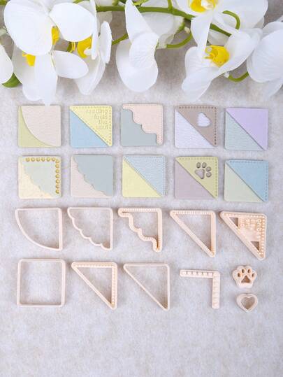 Geometry Clay Cutters Molds, Multi-Piece Clay Cutters For Jewelry Making, High-Precision Crafting Kit For Earring Making, Handmade Gift Making Tool