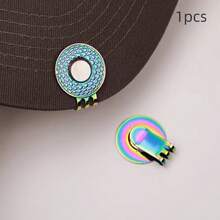 1pc Golf Hat Button Clip, Metal Material, Magnetic Hat Clip, No-Sew Adsorption Decorative Accessory, Suitable For Collar, Cuff, Pant Leg. Hat Fixing Buckle, Multi-Purpose Use, Holiday, Christmas, Birthday Gift, 6 Colors Available - A - View 13