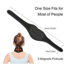 Self-Heating Neck Support, 5 Skin-Friendly Magnets, Lightweight Hook And Loop, Comfortable Heated Neck Wrap - View 3