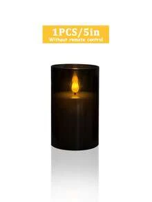 3件組無焰蠟燭燈，附定時遙控器，電池供電逼真蠟燭，適用於婚禮、情人節、聖誕節、萬聖節、母親節、求婚、生日、節日、派對 - 黑色-暖光 - 查看 18