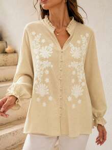 ARMONIAS Women Blouses & Shirts - MUSTARD - View 1
