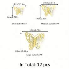 These Versatile Butterfly Stickers Provide An Easy Method To Refresh Your Wall Decor By Introducing Subtle Pattern Play That Complements A Modern Room Decor Aesthetic And Supports A Cohesive Home Decor Style Throughout The Space. - Q-12 - View 5
