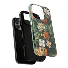 Funda de teléfono personalizada con diseño floral de papel enrollado, arte botánico para  S26 Ultra S25 FE S24 S23  17 Pro Max 16 15 Plus 14 13 Pixel 10  HONOR  OPPO - Multicolor - Ver 6