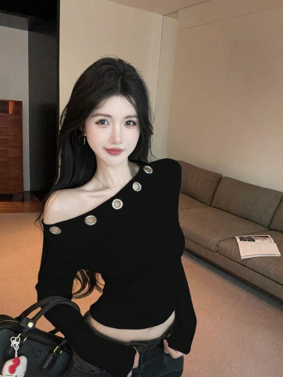 Women Tops - Black - View 1