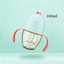 1件 180ML/280ML PPSU材質小雞造型嬰兒奶瓶 耐熱消毒 防嗆奶/防摔/防脹氣/重力球吸管奶瓶 適合6個月以上嬰兒 - 彩色 - 查看 12