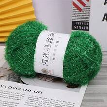 50g Glass Fiber Yarn DIY Shiny Metallic Gold Yarn For Knitting Dishcloths, Handmade Bags, Dolls And Decoration - 50g Glass Fiber - View 18
