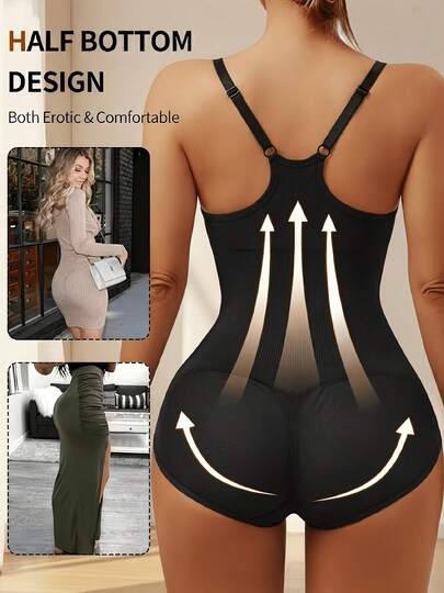 Body ajustable para mujer con efecto de cintura esbelta y contorno suave