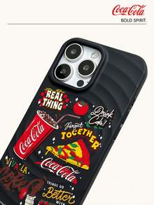 Coca-Cola The Phone Case With Wireless Charging Function Is Full Of Vitality And Passion. It Is Made Of Lightweight Materials And Has Anti Scratch, Anti Drop, And Anti Slip Design To Protect Your Hand In A Cartoon Anime Style. The Case Is Compatible With Apple 17 17Air 17Pro 17ProMax 11,12,13,15,16 Pro,16ProMax,14Plus,15Plus,16Plus,15Pro,16PLUS,XR. Suitable For Gifting To Friends And Family - Black - View 8