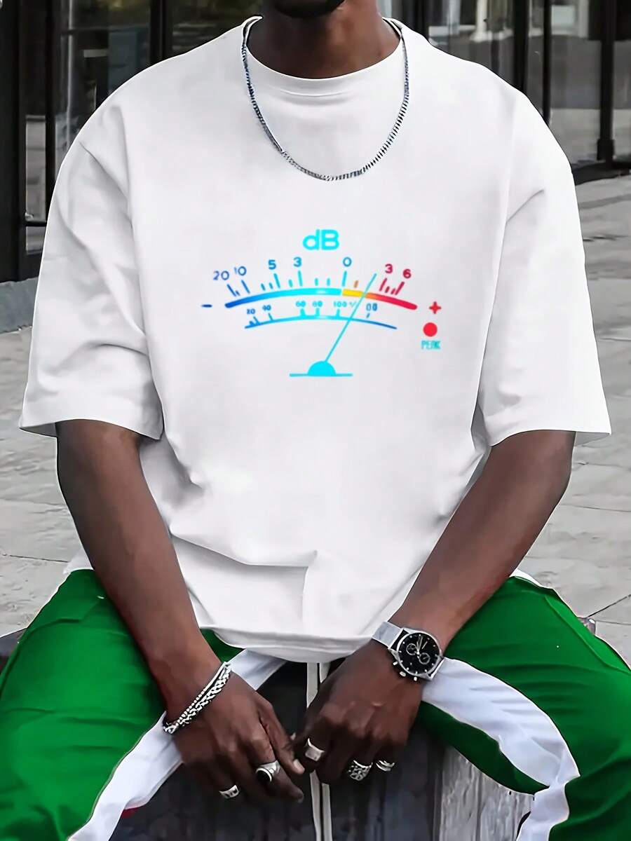 Camiseta de moda para hombre, estilo deportivo y moderno - Blanco - Ver 1