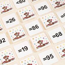 1 Set Digital Battle Building Blocks Board Game, 2-Player Quick Response Math Addition Subtraction Multiplication Division Puzzle, Children's Math Focus Educational Toy - Multicolor - View 6