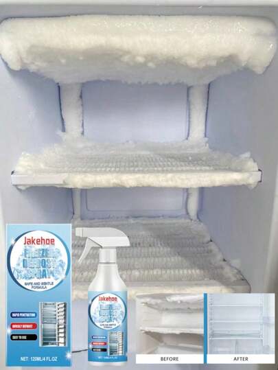 OUHOE Refrigerator Defrost Spray, Multi-Purpose Cleaning Spray For Household Refrigerator, Freezer, Ice Maker Defrosting And De-Icing, Daily Home Refrigerator Freezer Snow Removal And Defrosting, Multi-Purpose Cleaning, Gift For Family And Friends, Holiday Gift, Back To School Season (Randomly Sent New And Old Models)