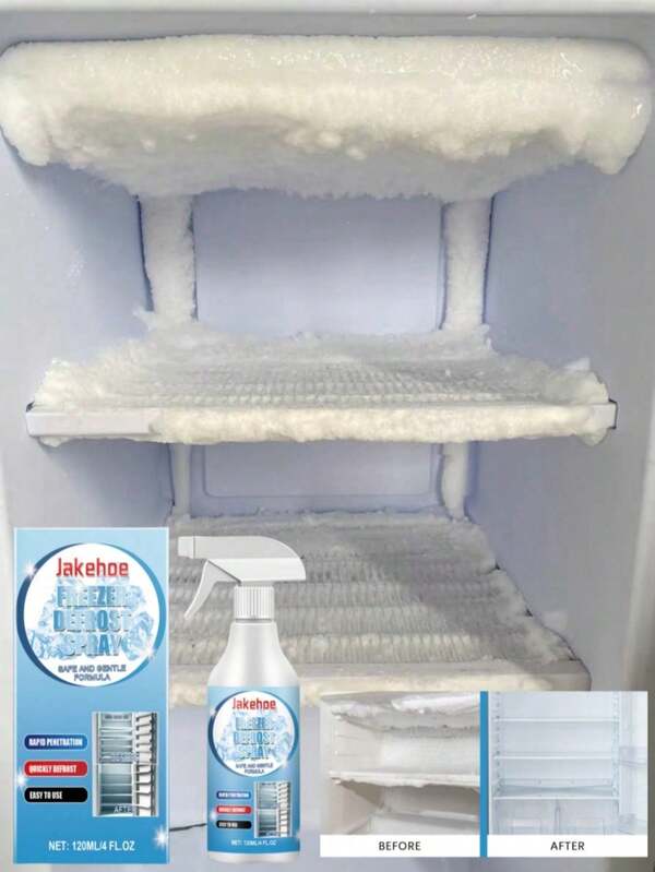 OUHOE Spray Descongelante para Refrigerador, Spray de Limpieza Multiusos para Refrigerador Doméstico, Congelador, Descongelación y Deshielo de Máquina de Hielo, Eliminación de Nieve y Descongelación Diaria del Refrigerador y Congelador del Hogar, Limpieza Multiusos, Regalo para Familia y Amigos, Regalo de Vacaciones, Temporada de Regreso a la Escuela (Se Envían Modelos Nuevos y Antiguos Aleatoriamente)