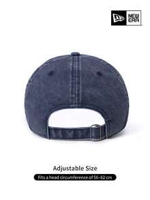 New Era American Navy Washed NY Embroidered Soft Baseball Cap, Unisex Daily Outdoor Sports Sun Hat - Blue - View 6