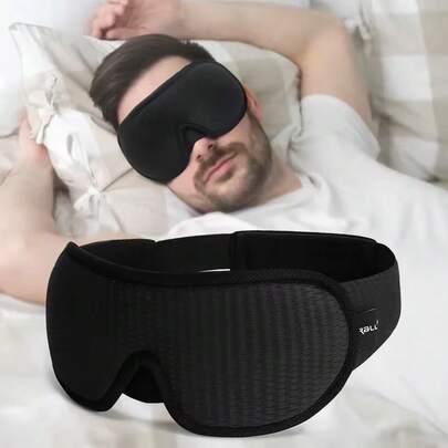 1/2 pezzi Maschera per dormire 3D 100% oscurante, morbida e confortevole, ausilio per il sonno, maschera per gli occhi, essenziale per i viaggi, adatta per la scuola, il ritorno a scuola, i viaggi, la casa e altre occasioni