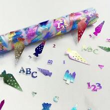 1pc 28*275cm Christmas Colorful Candy Pattern Decorative Table Runner, Suitable For Events, Parties, Weddings, Birthday Parties, Christmas, New Year, Thanksgiving, Halloween, Home Decor, Dining Table Scene Decoration - 28*275cm - View 2
