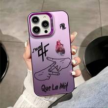Funda para teléfono: Que La Mif P-PNL, funda para teléfono con diseño de corazón estilo Hip Hop francés, adecuada para iPhone 17 17e 16e 16 15 14 13 12 11 Mini Pro Max Air X XR XSMAX 8 7 Plus, cubierta trasera mate anticaída. - Color mixto 1 - Ver 2