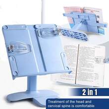 1pc Multifunctional Adjustable Height Reading Stand, Student Reading & Learning Bookshelf, Simple Adjustable Reading Aid, Suitable For Reading & Learning, Eye Protection, Cervical Comfort, Reading Book Clip, Book Holder, Book Support Stand - A - View 3