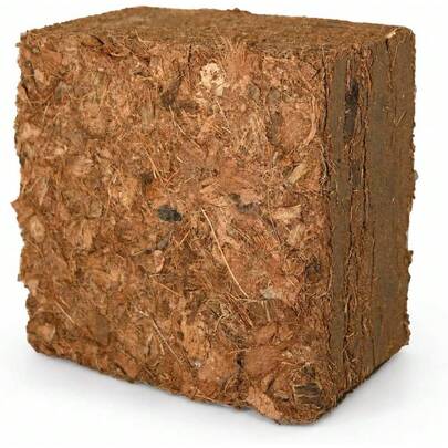 Garden Fibra de comprimida (14cm x 8cm x 14) para Tus macetas, huertos urbanos y Reptiles (.5L).