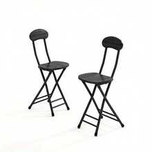 2pcs/ 4pcs Dining Chair With Metal Frame, Dining Kitchen Chair, Breakfast Chairs, White/ Black Bar Stools To Sit On Multi-Purpose For Kitchen, Bar, Cafe - Black - View 12