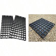 8 X Plastic Driveway Grids Black Plastic Mat For Turf, Grass, Lawn, Path & Gravel Protector Drainage Mat - 8 Turf Grids - View 5