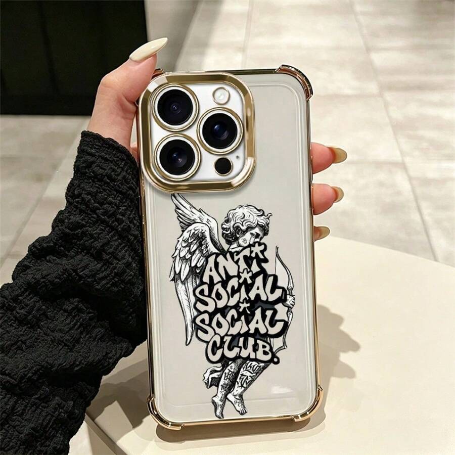 Cupid Modern Design Cell Phone Case With Full Drop Protection And Features, Suitable For Multiple Mobile Models Such As Series 5 Up To 17 Pro Including Plus, Pro, Pro And 16e, A And S Series With A03, A04, A04e, A05, A06, A12, A15, A22, A32, A34, A35, A54, A55, S23, S24 Ultra, Moto G52, G54, G84, C40, C65, M5s, M6 Pro 4G, X5, Pro And 9A, A3, Note 11 4G, Comfortable And Durable Case For Everyday Personal Use - 多色3 - 查看 1
