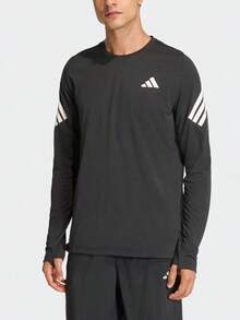 Adidas Climacool Adi365 Comfortable And Soft Crew Neck Pullover Long Sleeve T-Shirt For Men - Black - View 1