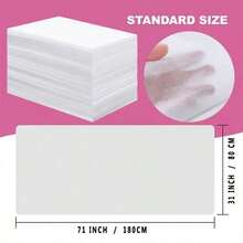 20/100pcs Disposable Bed Sheets, Suitable For Beauty Salon, Spa Massage Services, Non-Woven Breathable Bed Sheets, Size 80*180 Cm, Applicable For Tablecloth, Eyelash Extensions, Tattoo, Travel And Other Fields. - White - View 9